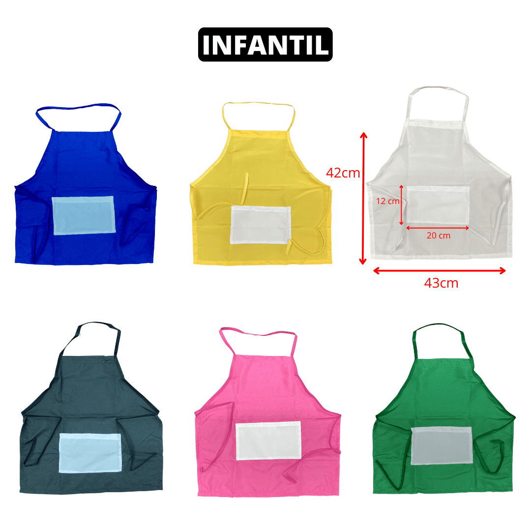 avental infantil personalizado